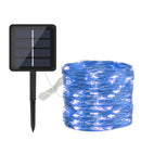 20m LED Solar String Light Waterproof Copper Wire Fairy Decor Lamp (Blue) A