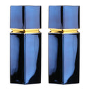 MagiDeal 2x 3.5g Empty Lipstick Tubes Refillable Lip Balm Bottles Vials Blue