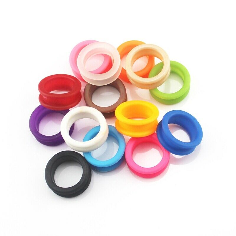50Pcs Silicone Finger Rings for Any Scissors Inserts Haircutting Styling To A2Y1