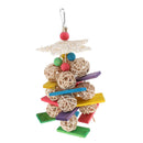 Bird Parrot Chew Rattan Balls Cage Hanging Ornament Meet Pets Various Needs