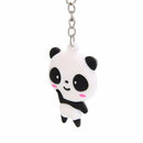 Cute Cartoon Panda Keychain Keyring Bag Pendant Silicone Key Ring Chain Gift