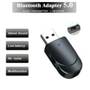 USB Bluetooth 5.0 Receiver Adapter 3.5Mm AUX Stereo for TV PC Headphone Spe L9G6