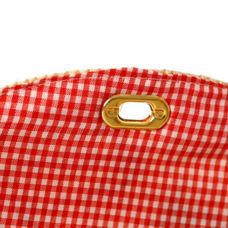 Summer New Cherry Straw Messenger Bags Woven Day Clutch Flap Bag Beach Pack Q1Y5