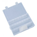 Clear White Plastic 24 Slots Electronic Components Storage Case Organizer W3B5