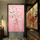 Japan Beimen Road Shower Curtain Cherry Blossom Japanese Fabric Printing CurQ5R2