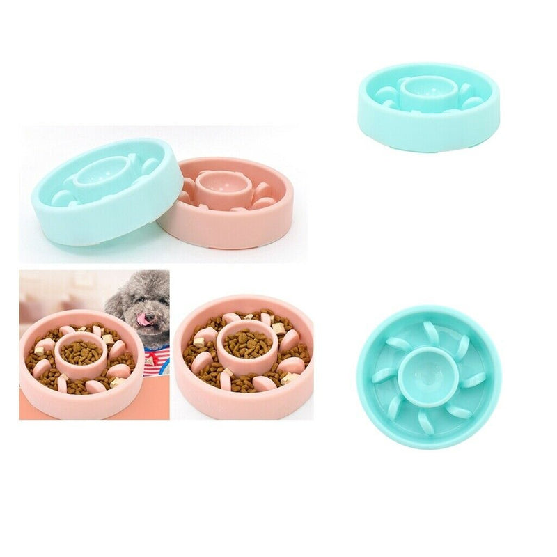 2x Pet Dog Feeder Pet Cage Anti-Gulping Non Slip