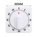 2Pcs Kitchen Timer Small Square Cooking Mechanical Alarm 60 Minutes Reminder Set