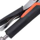 2Pcs 220Mm/10 Inch Locking Pliers Gourd Mouth Straight Jaw Lock Mole Plier