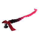 Helmet Braids Gradient Ramp Ponytail Motorcycle Helmet PC Fiber Hair 24"
