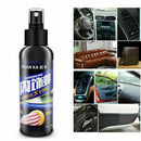 Car Care Interior Polish Wax Leather Seat Sofa Panel SET Tire Cleaner