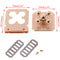Metal Buckle Twist Clasps Turn Lock Snap Twist Locks For DIY Handbag Craft B: Kw