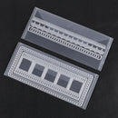 24x10cm 10pcs Transparent Mould Stamp Storage Bags Seal Cutting Die Holder