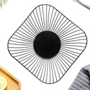 Fruit Basket Bread Storage Rack Plate Snacks Organizer Iron 25.5*11. L0Z1