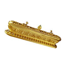 Hand Carved Backflow Incense Cone Burner Censer Holder Tower Box Golden