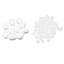 60x White Modelling Craft Polystyrene Eggs Foam Crafts For DIY Kids Art Painting
