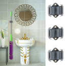 10Pcs Broom Hanger Mop and Broom Holder Broom Organizer Grip Clips Wall MounC5X5