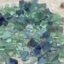 1Pc Natural Clear Blue Fluorite Crystal point octahedron Rough Specimens Lot New