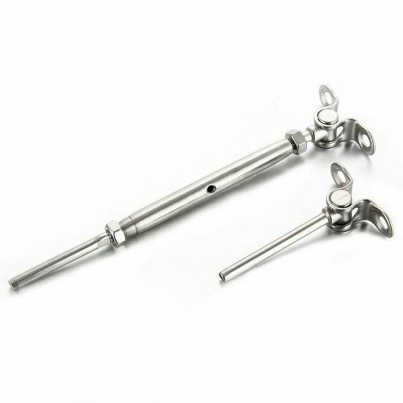 2set T316 Stainless Steel Deck Toggle Tensioner Set For 3/16 Cable Railing  R4S7