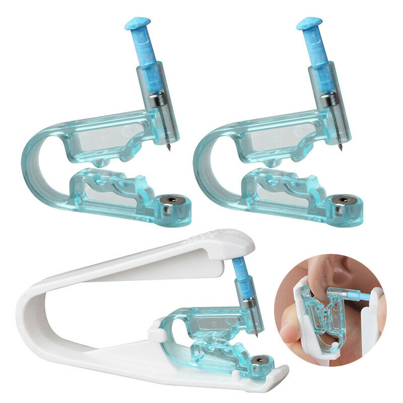 3Pcs Disposable Ear Piercing Tool Set Earring Ear Stud Pierce Kit with Aid Set