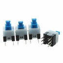 55pcs 6 Pin DPDT Self-locking Power Micro Push Button Switches 7mmx7mm Y8F6