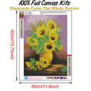 Flower 5D DIY Full Round Drill Diamond Painting Embroidery Kit Craft (B870)