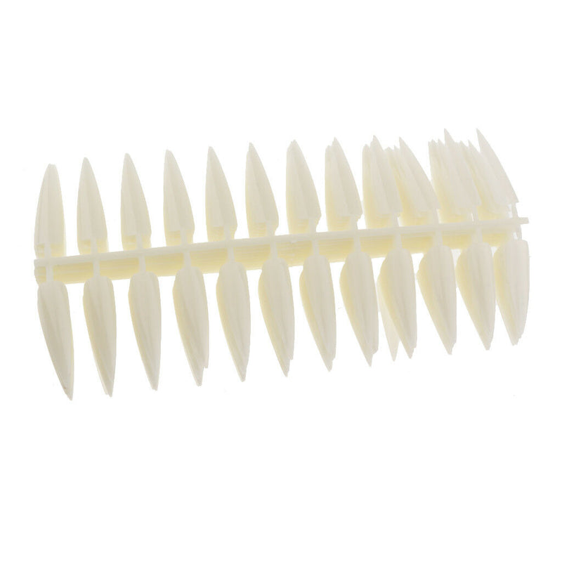 120pcs Nail Art False Tips Sticks Polish Practice Display Board Tool Beige