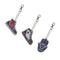 5PCS DIY Point Drill Keychain Pendant Metal Shapes Handmade Backpack Welt IBF