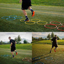 12Pcs Creative Speed and Agility Training Rings Exercise Carrycase Supply N Q7P7