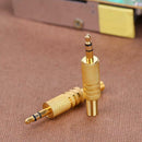 2pcs Stereo 3.5mm 1/8in Headphone Earphone DIY Audio Jack Plug Connectors
