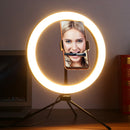 10.2 inch LED Selfie Ring Light Mobile Phone Clip Lamp with Tripod Stand