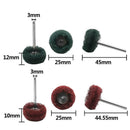 80Pcs/Set Mini Brush Scouring Pad Abrasive Wheel Nylon Fiber Grinding Sandi