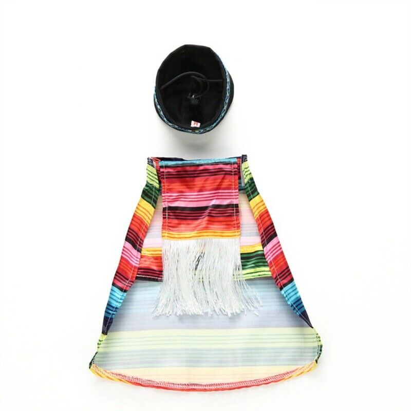 Pet Costume, Mexican Christmas clothes creative funny dog clothes M S7Q4