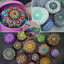47Pcs Mandala Dotting Tool Kit Stencil Ball Rocks Stone Painting Drawing Set