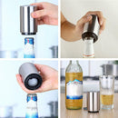 Stainless Steel Automatic Bar Wine Beer Soda Glass Cap Bottle Opener Open Too TE