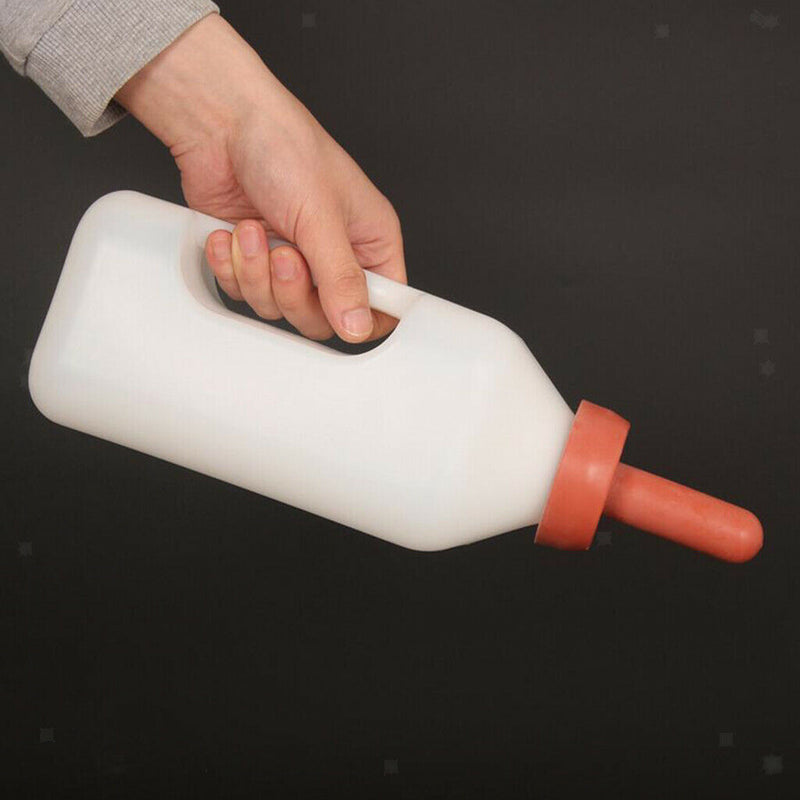 Calf Milk Bottle with Teat Calf Suckle Bottle Nipple for Feeding Calves,