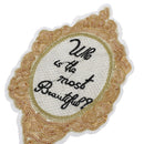 mirror letters sequins patch embroidered applique fashion sew on patch vintageME