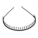 Metal wire Headband football sports gym toothed alice hair head band Men Women