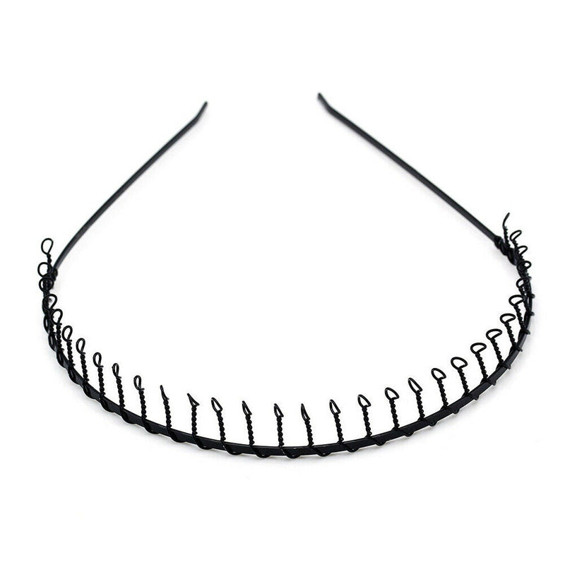 Metal wire Headband football sports gym toothed alice hair head band Men Women