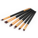 6pcs Pro Makeup Cosmetic Brushes Eyeshadow Eye Shadow Foundation Blending A