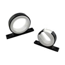 2 Packs Black Alloy Fishing Rod Rack Bracket Organizer  For Boat Kayak Yacht