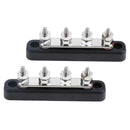 2x 4-Way Power Distribution Bus Bar 4x6mm Studs 100A