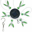 1pcs Solar Color Changing LED Bee Wind Chimes Light Lamp Home Room Garden D