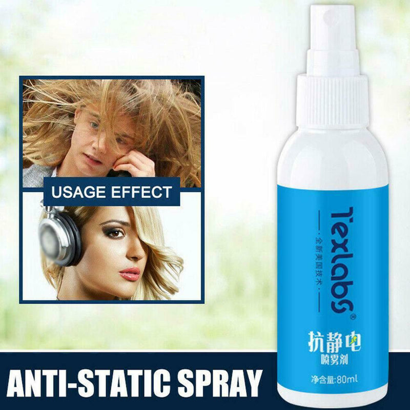 Winter Cloth/Hair Anti-Static Spray Balancing for Blankets Fabrics 80ml Useful