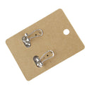 100pcs Kraft Paper Earring Jewelry Display Hanging Cards 6.8cm x 5cm