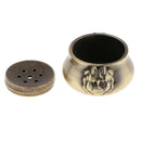 Incense Burner Censer Buddhism Ash Catcher Aromatherapy Furnace Bronze M