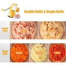 Household Portable Manual Meat Grinder Chopper Stainless Steel Kitchen Tool