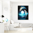 Full Drill Diamond Painting DIY Jumping Dolphin Rhinestone Picture (DF1003)