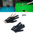 Professional Black Spandex Pool Billiards Cue Left Hand  3 Three Finger Glove