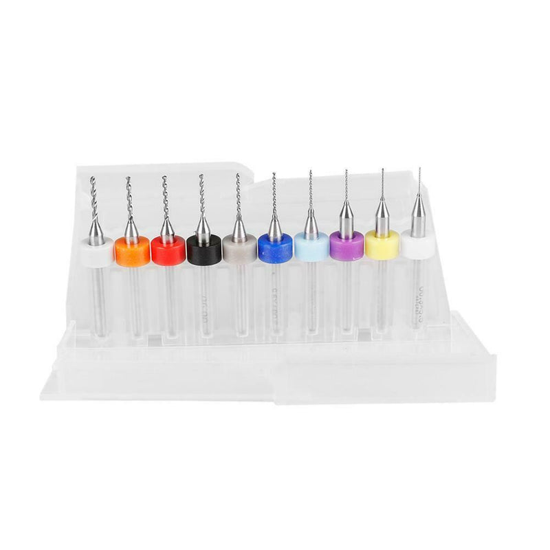 0.3-1.2mm Tungsten Steel Carbide Drill Bit Set for Metal Watchmaker Repair A