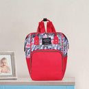 Printing Mommy Travel Backpacks Big Maternity Nappy Top-handle Bags (Red) A